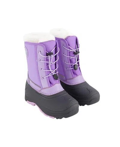 Deux Par Deux Girls' Winter Boots With Removable Liner - Little Kid, Big Kid In Purple