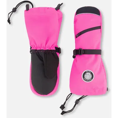 Deux Par Deux Kids'  Girls Winter Mittens Teknik In Pink