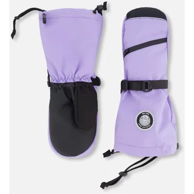 Deux Par Deux Kids'  Girls Winter Mittens Teknik In Purple