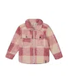 Deux Par Deux Zipped Plaid Overshirt In Multi