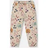 Deux Par Deux Glittering French Terry Sweatpant Cat In Brown