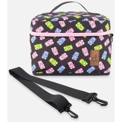 Deux Par Deux Kids'  Gummy Bears Whimsical Durable Everyday Lunch Box In Black