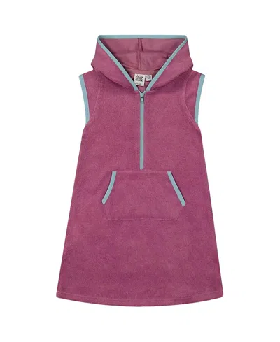 DEUX PAR DEUX DEUX PAR DEUX HOODED TERRY BEACH DRESS - BIG KID