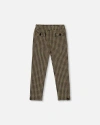 Deux Par Deux Jacquard Knit Pant With Welt Pocket In Black
