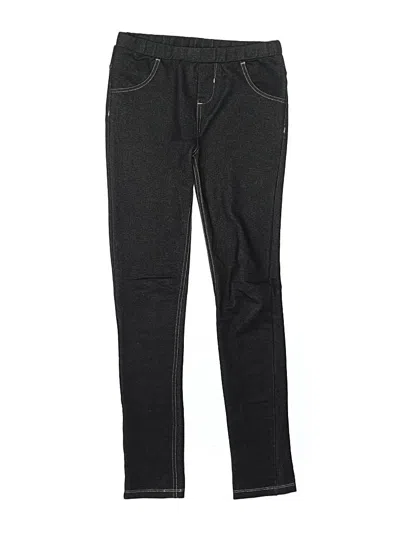 Pre-owned Deux Par Deux Kids' Jeggings In Black