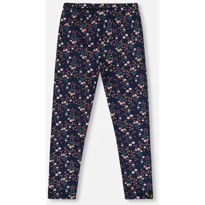 Deux Par Deux Babies'  Jersey Leggings In Blue