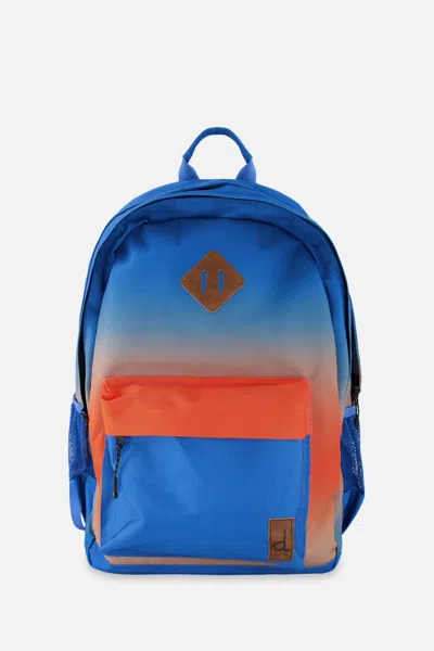 Deux Par Deux Kids Backpack Blue And Orange Gradient
