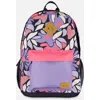 Deux Par Deux Kids Backpack Retro Flower In Multi