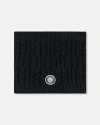 Deux Par Deux Kids Gender Inclusive Lined Winter Neckwarmer In Black
