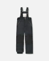 Deux Par Deux Kids Gender Inclusive Solid Play Snow Pants In Black