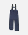 Deux Par Deux Kids Gender Inclusive Solid Play Snow Pants In Blue
