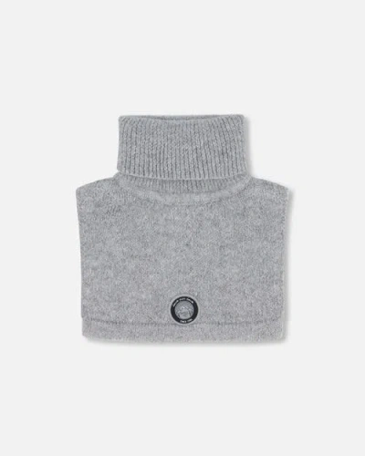 Deux Par Deux Kids Gender Inclusive Turtleneck Neckwarmer In Gray