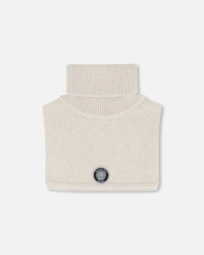 Deux Par Deux Kids Gender Inclusive Turtleneck Neckwarmer In Neutral