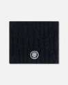 Deux Par Deux Kids Unisex Knit Neckwarmer Black In Anthracite