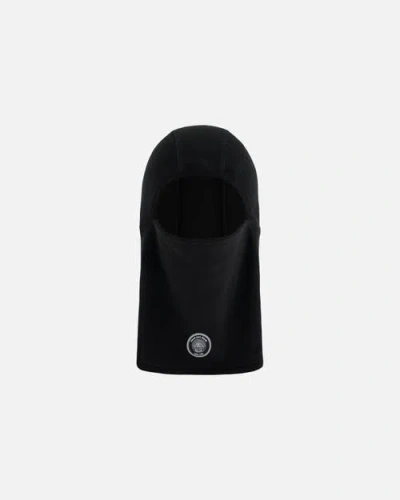 Deux Par Deux Kids Unisex Polar Fleece Balaclava Black In Anthracite