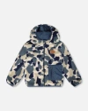 Deux Par Deux Kids Unisex Reversible Mid-season Jacket In Multi