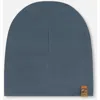 Deux Par Deux Kids Unisex Solid Beanie Hat Dark Gray In Dark Gray
