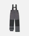 Deux Par Deux Kids Gender Inclusive Solid Play Snow Pants In Gray