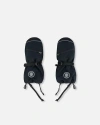 Deux Par Deux Kids Unisex Technical Mittens Black In Anthracite