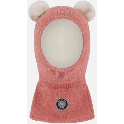 Deux Par Deux Kids'  Knit Balaclava In Brown
