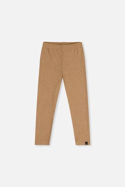 Deux Par Deux Kids' Leggings Brown
