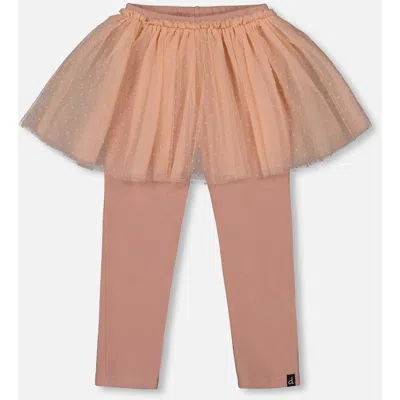DEUX PAR DEUX DEUX PAR DEUX LEGGINGS WITH TULLE SKIRT