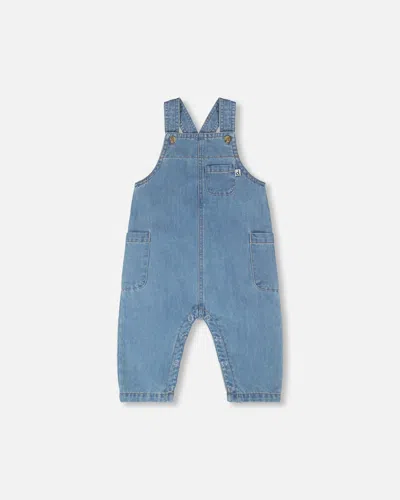 Deux Par Deux Kids' Light Blue Chambray Overall