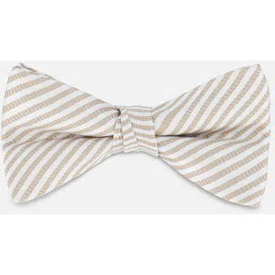 Deux Par Deux Kids'  In Light Taupe Striped