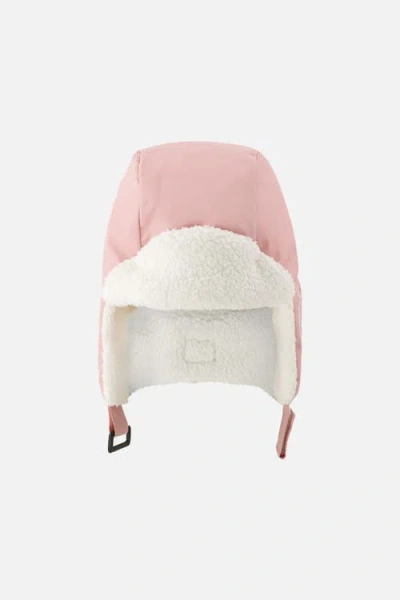 Deux Par Deux Babies'  Lined Faux Fur Earflap Chin Strap Chapka In Pink
