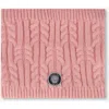 Deux Par Deux Kids'  Lined Winter Neckwarmer In Pink