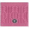 Deux Par Deux Lined Winter Neckwarmer In Pink