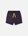 Deux Par Deux Boy's French Terry Short Dark Gray In Dark Gray