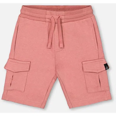 Deux Par Deux Babies'  Little Boy's French Terry Short Dark Old Rose