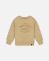 Deux Par Deux Little Boy's Pullover Graphic Sweatshirt Beige In Beige
