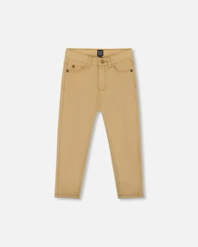 Deux Par Deux Kids'  Little Boy's Stretch Twill Pants Light Golden Beige