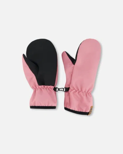 Deux Par Deux Babies'  Little Girl's Mid-season Mittens Pale Pink