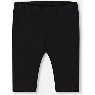 Deux Par Deux Babies'  Little Girl's Organic Cotton Biker Short Legging Black