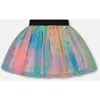 Deux Par Deux Girl's Printed Mesh Skirt Multicolored Gummies In Multicolored Gummies