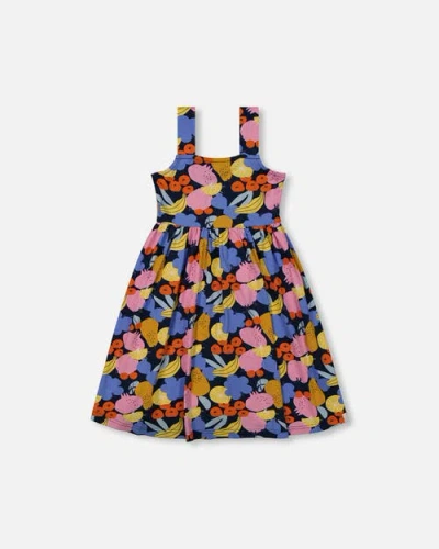 Deux Par Deux Babies'  Little Girl's Printed Sleeveless Dress Multicolored