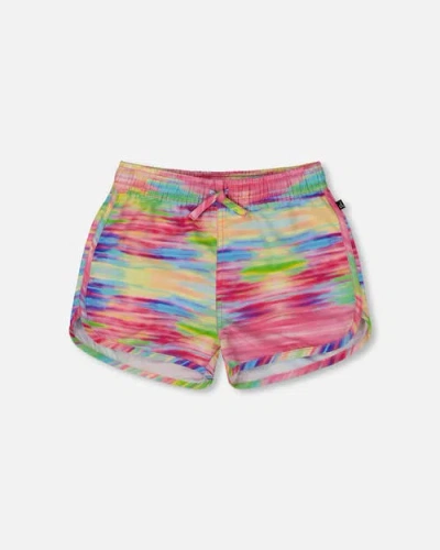 Deux Par Deux Babies'  Little Girl's Printed Swim Shorts Multicolored