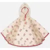 Deux Par Deux Little Girl's Red Cherry Printed Rain Cape In Red Cherry