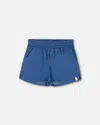 DEUX PAR DEUX DEUX PAR DEUX LITTLE GIRL'S SOLID CHAMBRAY SHORT