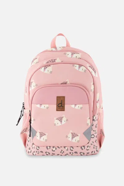 Deux Par Deux Little Kids Backpack Pink Leopard Print