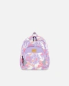 Deux Par Deux Little Kids Backpack Retro Flower In Pink