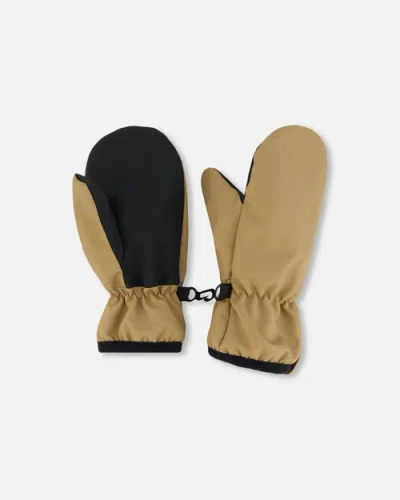Deux Par Deux Babies'  Little Kids Unisex Mid-season Mittens Beige
