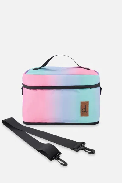 Deux Par Deux Kids' Lunch Box Blue And Mauve Gradient In Multi