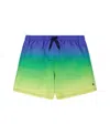 Deux Par Deux Men's Swim Gradient Trunks In Multi
