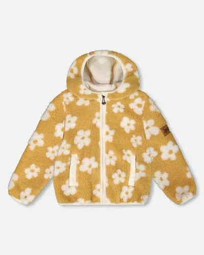 Deux Par Deux Kids'  Mid-season Jacket In Sand