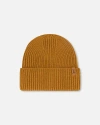 Deux Par Deux Mid-season Knit Hat In Brown