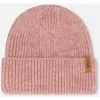 Deux Par Deux Mid-season Knit Hat In Brown